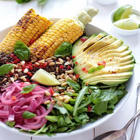 New! Lentils and Corn macro bowl