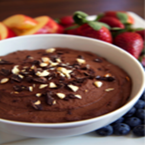 100-Calorie Chocolate Almond Fruit Dip (and It's Vegan!)