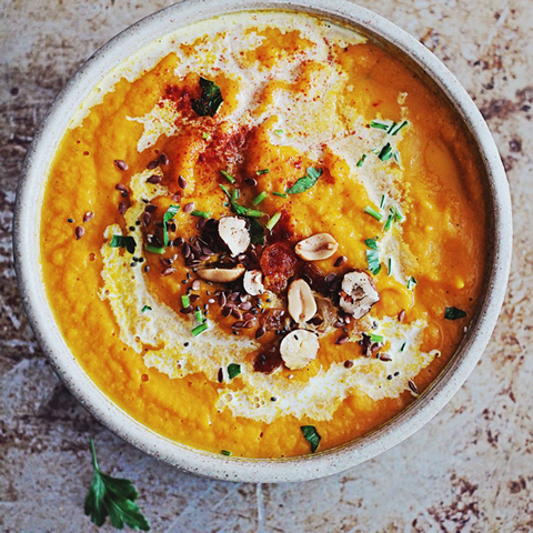 Liver Cleanse Sweet Potato and Carrot Soup